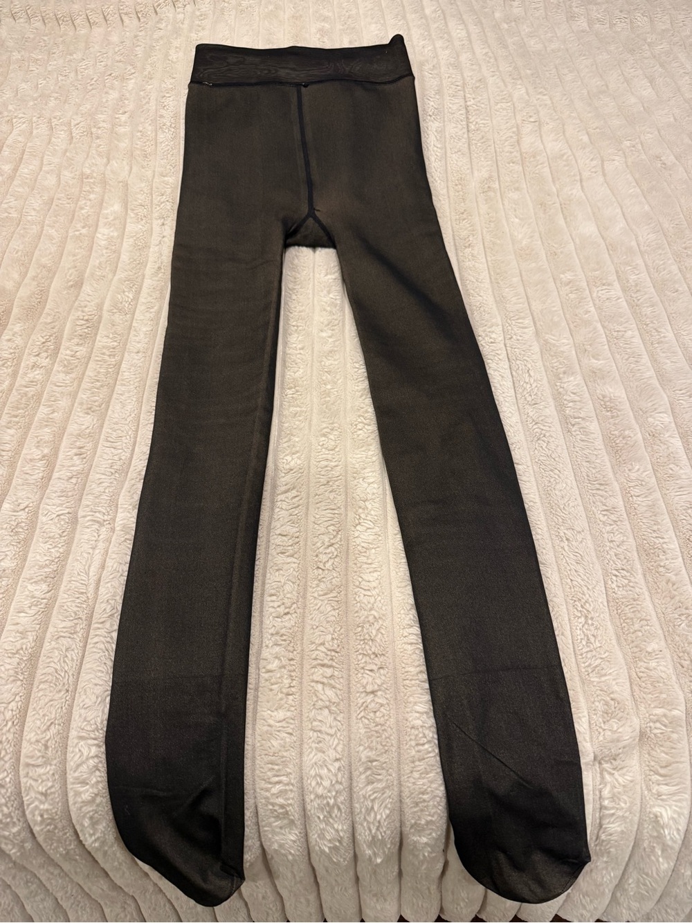Exquisilife fleece lined tights- Stretchy Comfort Leggings to wear during winter